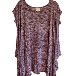 Knox Rose Short Sleeve Poncho Blouse